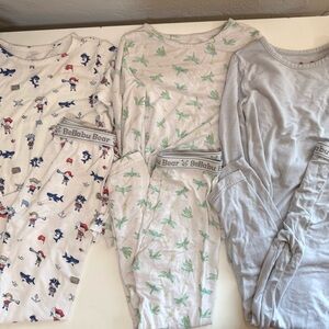 Bamboo pj bundle set, 3 pairs of bellabu bear pajamas size 2T (run small imo!)
